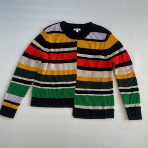 Colorblock Asymmetrical Sweater NEW Womens Large